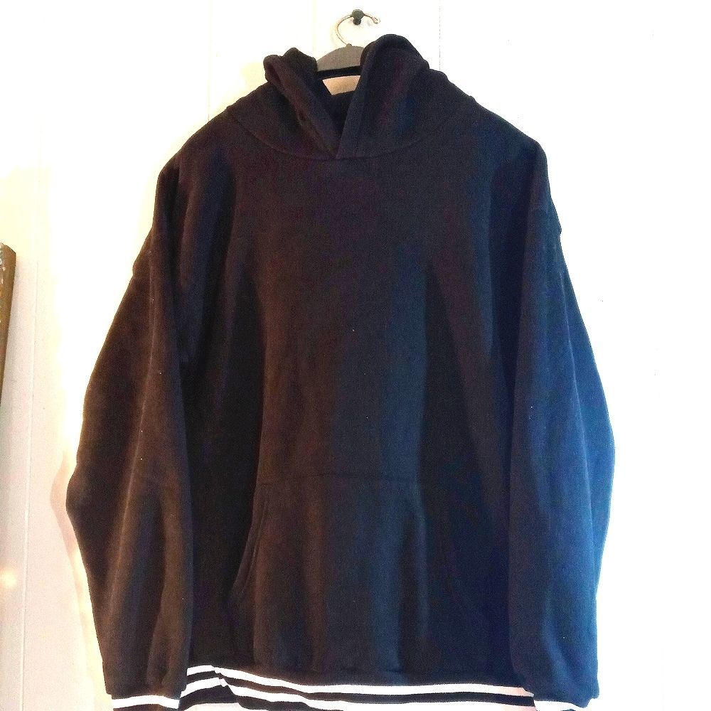 Fashion Nova Men black hoodie Sz L